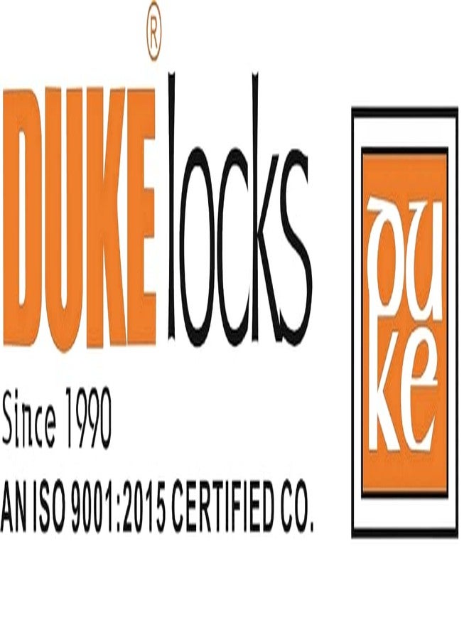DUKE Door Lock Dyna 2-1 Heavy Main Door Lock with One Solid Hudka and Latch 6 Levers 100mm Double Action Locking with 2 Chrome Finish Keys - Image 5